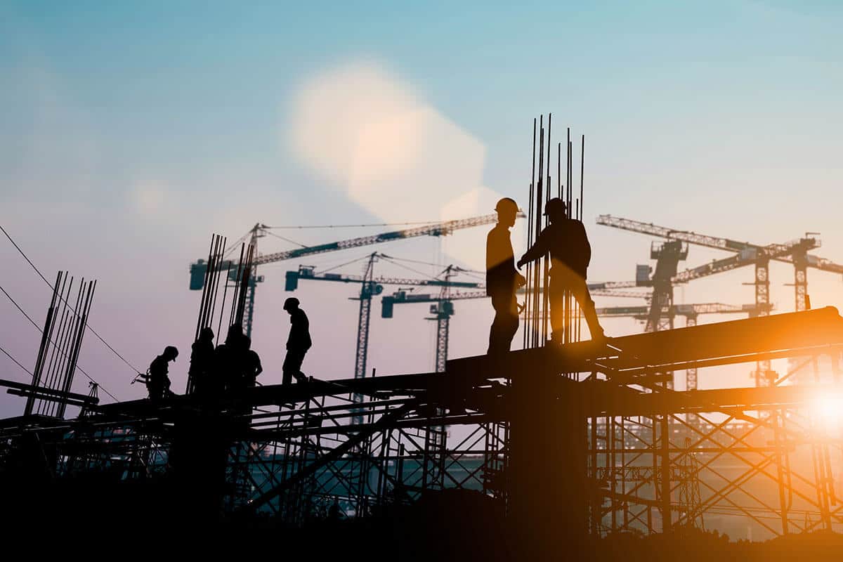 Building Development Crew At Site