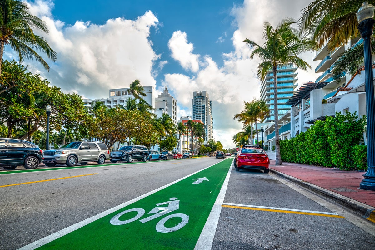 Ground view of Miami street