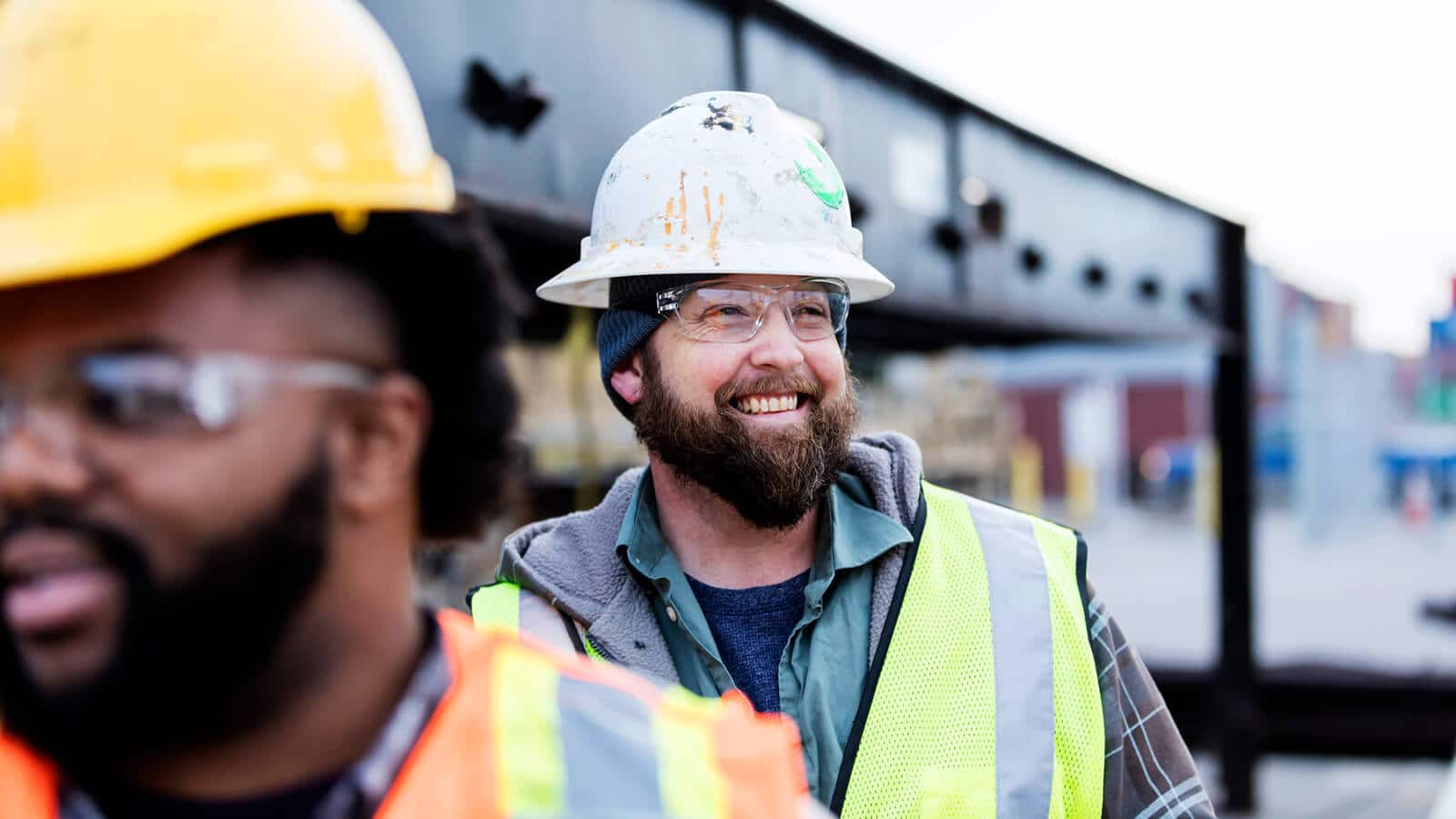 Smiling Worker