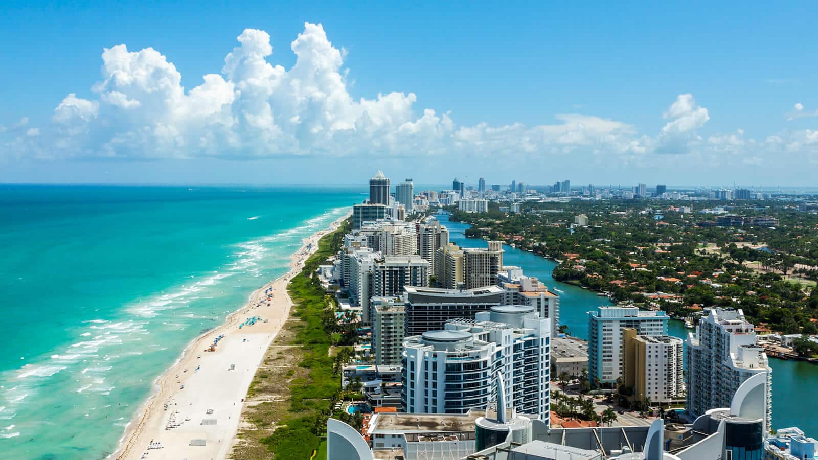 South Beach aerial view