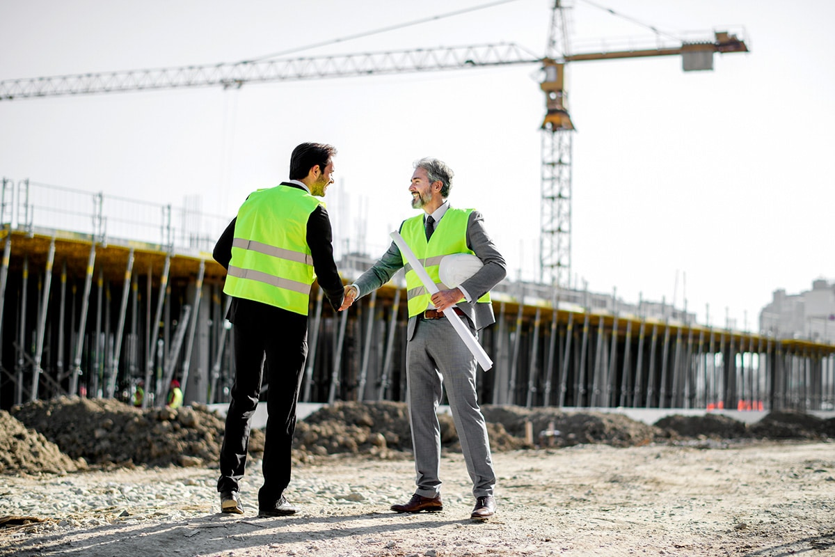 Inspectors Shaking Hands