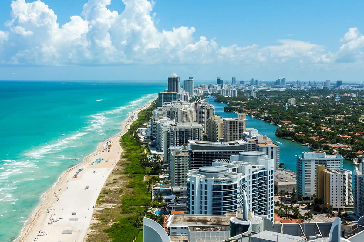 South Beach Coast aerial view